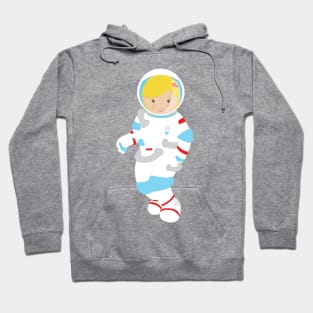 Astronaut Girl, Cosmonaut, Space Flight, Cute Girl Hoodie